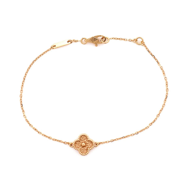 Van Cleef Sweet Alhambra Bracelet 18k Rose Gold