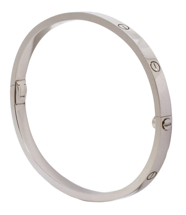 Cartier Love Bracelet 18k White Gold front view