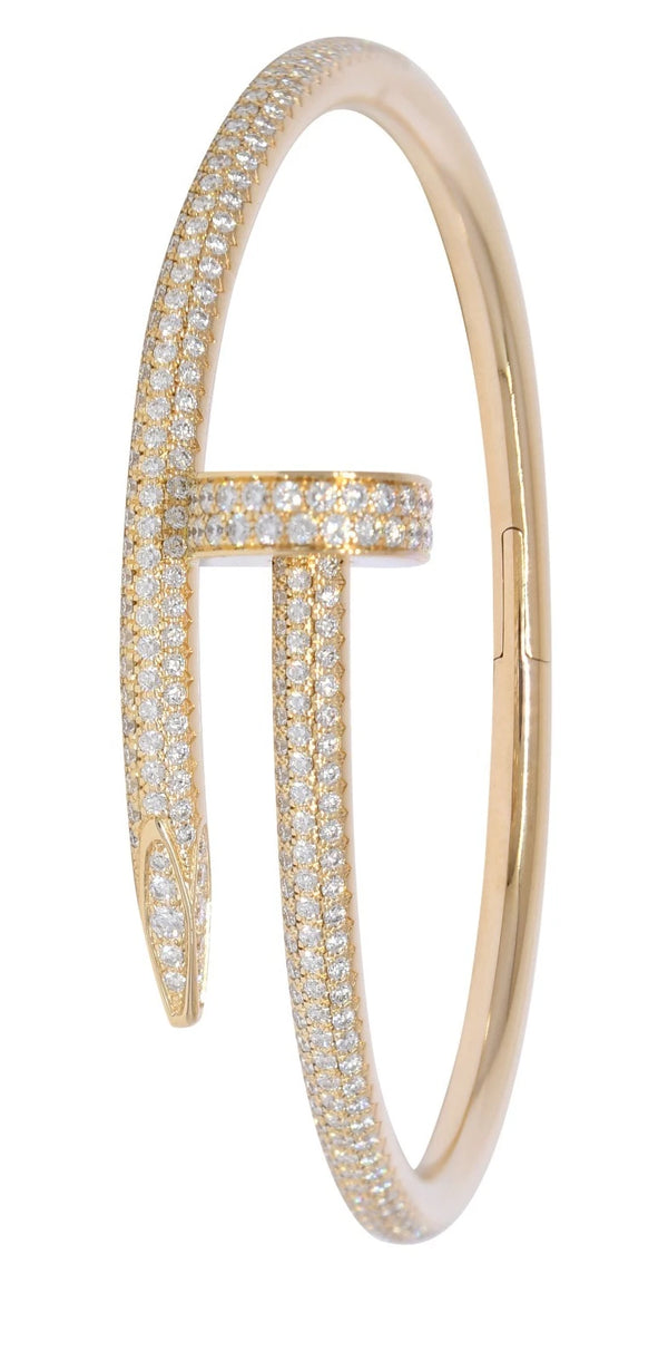 Cartier Juste Un Clou Pave Diamond 18k Yellow Gold