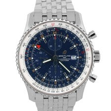 2019 PAPERS Breitling Navitimer World GMT Steel 46mm Chronograph A24322 BOX