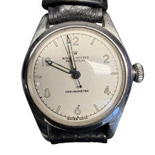 Vintage Rolex Oyster Perpetual 5006 Watch Mens 31mm Bubbleback Cream Dial 40s 50