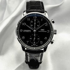 IWC IW371447 Portugieser Chronograph Automatic Black Dial 41mm Box papers 2020