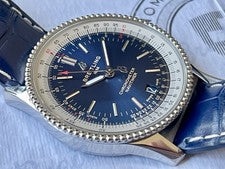Breitling Navitimer 1 Automatic 38 Chronometer Blue Dial with box | MSRP $5,400