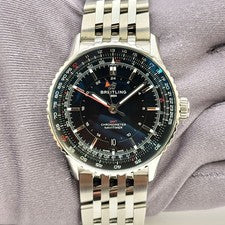 Breitling Navitimer GMT 41mm Automatic Black Dial Men's Watch A32310251B1A1