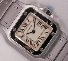 Cartier Lady Santos Galbee 1565 Stainless Steel 23mm Watch-Roman Numeral Dial